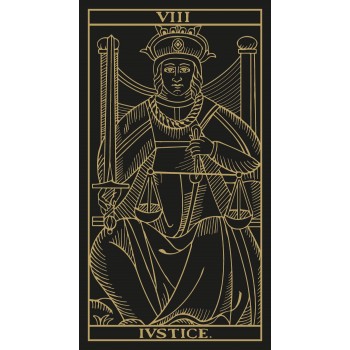 Marseille Tarot kortos aukso ir juodos sp. leidimas Lo Scarabeo