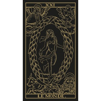 Marseille Tarot kortos aukso ir juodos sp. leidimas Lo Scarabeo