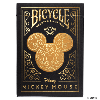 Bicycle Disney Mickey Mouse kortos (juodos ir auksinės)