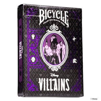 Bicycle Disney Villains žaidimo kortos (violetinės)