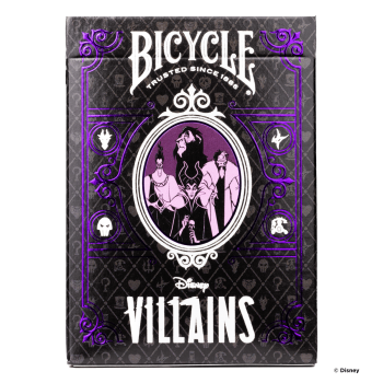 Bicycle Disney Villains žaidimo kortos (violetinės)