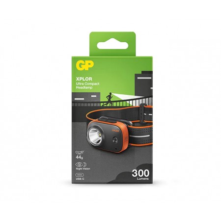 GP Xplor Ultra Compact headlamp PHR16 žibintas ant galvos 