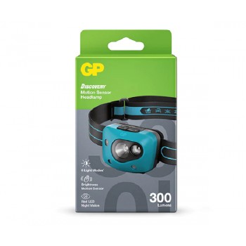 GP DISCOVERY Motion Sensor Headlamp CH44 žibintas ant galvos 