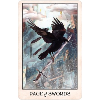 Crow Tarot kišeninio dydžio leidimo kortos US Games Systems