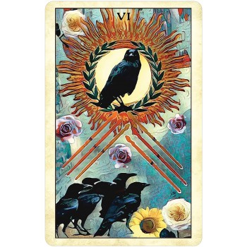 Crow Tarot kišeninio dydžio leidimo kortos US Games Systems