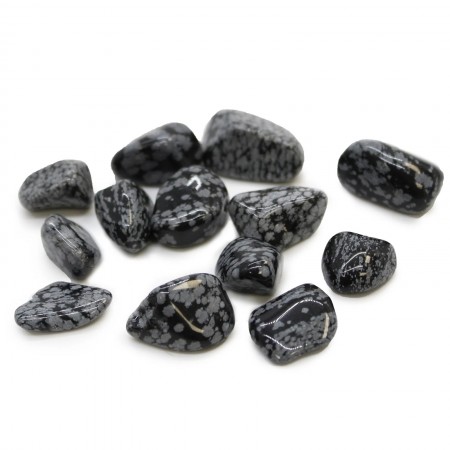 Obsidiano snaigės akmuo (24 vnt. M dydžio) Ancient Wisdom