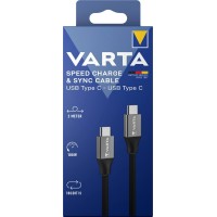 Varta Speed charge & sync cable USB Type C to type C 57936 laidas