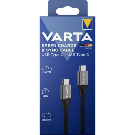Varta Speed charge & sync cable USB Type C to type C 57936 laidas