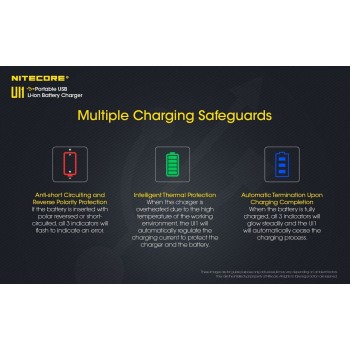 Nitecore UI1 Portable USB Intelligent Universal Baterijų įkroviklis 