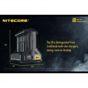 Nitecore i8 Intelligent Universal Baterijų įkroviklis 