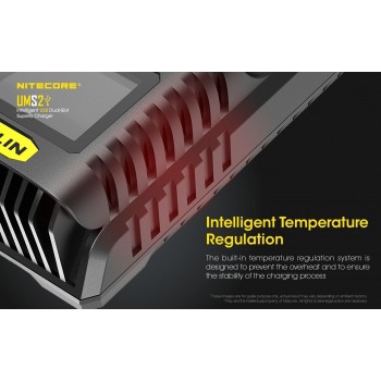 Nitecore UMS2 Intelligent USB Superb Baterijų įkroviklis 