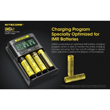 Nitecore UMS4 Intelligent USB Superb Baterijų įkroviklis 
