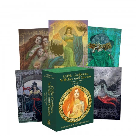 Celtic Goddesses, Witches and Queens Oracle kortos Schiffer Publishing