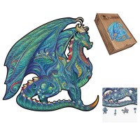 Dragon Dėlionė Iš Medžio M Dydis (150 detalių) Fantasy Puzzles
