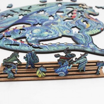 Dragon Dėlionė Iš Medžio XL Dydis (870 detalių) Fantasy Puzzles