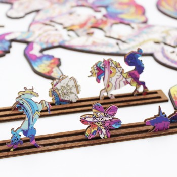 Unicorn Dėlionė Iš Medžio XL Dydis (600 detalių) Fantasy Puzzles