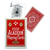 1001 Aladdin žaidimo kortos USPCC (raudonos)