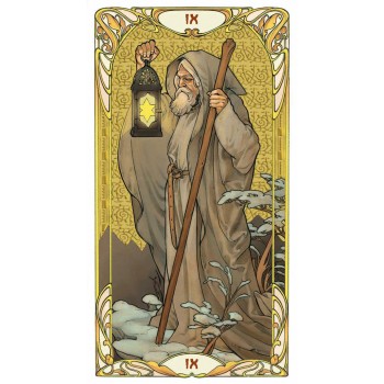 Golden Art Nouveau Tarot Grand Trumps Kortos Lo Scarabeo