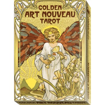 Golden Art Nouveau Tarot Grand Trumps Kortos Lo Scarabeo