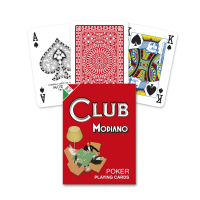 Poker Club (raudonos) Modiano
