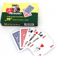 ''98'' pokerio kortų 2 kaladžių rinkinys Modiano (raudonos ir mėlynos)