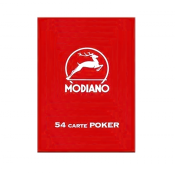 Poker Club F/N kortos (raudonos) Modiano
