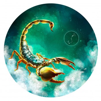Skorpionas (Zodiakai) Dėlionė Iš Medžio (200 detalių) Fantasy Puzzles