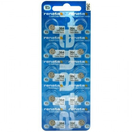 Renata 364 (SR621SW) baterijos 10 vnt.