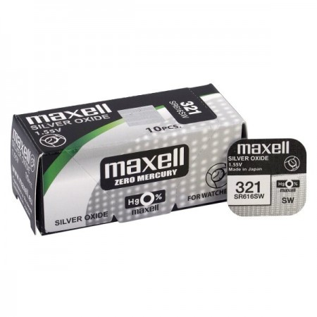 Maxell 321 (SR616SW) baterijos 10 vnt.