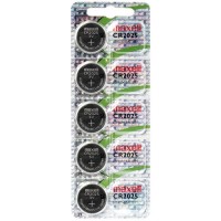 Maxell CR2025 HOLO baterijos 5 vnt.
