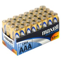 Maxell AAA LR03 baterijos 32 vnt.