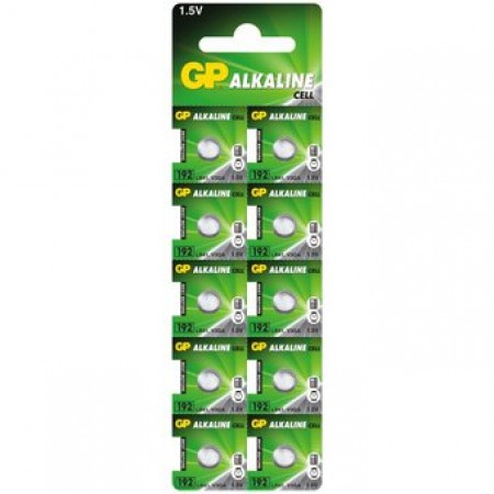 GP G3 LR41 192F baterijos 10 vnt.