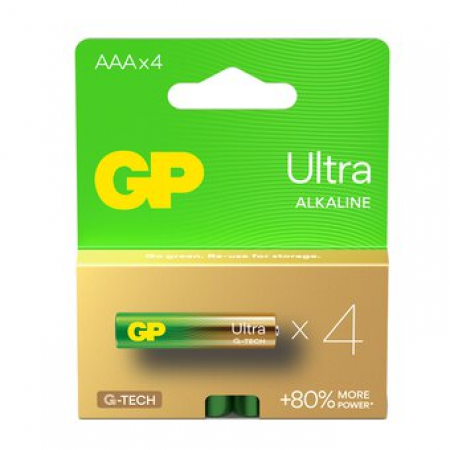 GP LR03 AAA Ultra (G-TECH) baterijos 4 vnt.