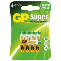 GP LR03 AAA Super baterijos 5 vnt.