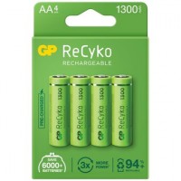 GP R6 AA ReCyko 1300mAh įkraunamos baterijos 4 vnt.