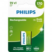 Philips HR22 9V 170mAh įkraunamos baterijos 1 vnt.
