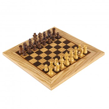 Olive Burl Šachmatų rinkinys su Staunton Chessmen figūrėlėmis Manopoulos