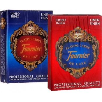 Fournier 818 Linen Finish Pokerio kortos (Mėlyna)