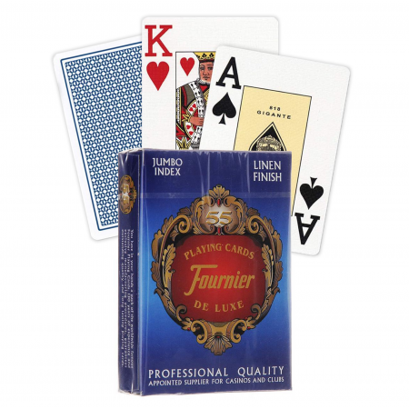 Fournier 818 Linen Finish Pokerio kortos (Mėlyna)