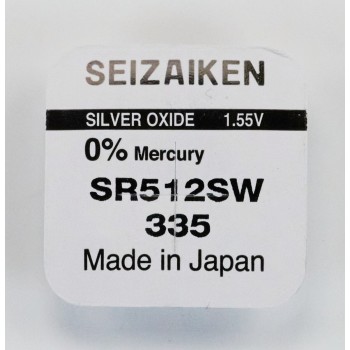 Seizaiken 335 (SR512SW) sidabro oksido baterijos 10 vnt.