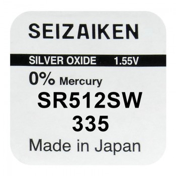 Seizaiken 335 (SR512SW) sidabro oksido baterijos 10 vnt.