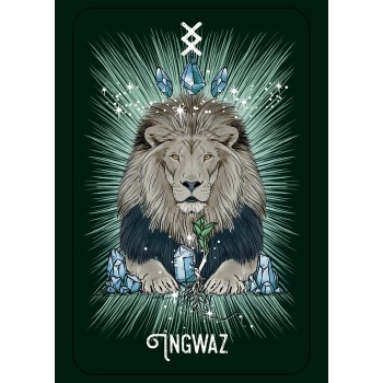 The Witch’s Familiar Runic Oracle kortos Pocket Hay House