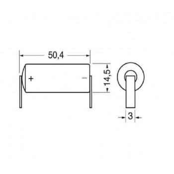 Saft LS14500 AA 3,6V 2600mAh +U ličio baterija 1 vnt.