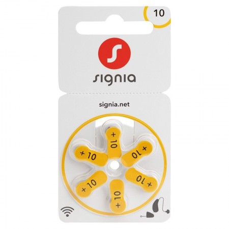 Signia 10 PR70 6BL klausos baterijos 6 vnt.