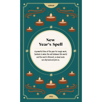 The Witch's Year: Modern Magic kortos David & Charles